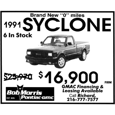 Bob Morris Pontiac GMC Truck $16,900
