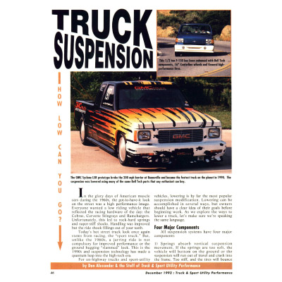 Truck Suspension