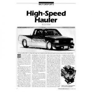 Read more about the article High-Speed Hauler