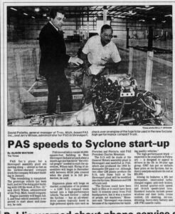 Read more about the article PAS speeds to Syclone start-up