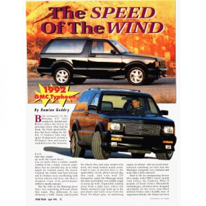 Read more about the article 1992 GMC Typhoon – The Speed of the Wind