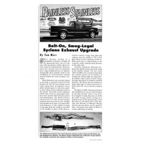 Read more about the article Bolt-On, Smog-Legal Syclone Exhaust Upgrade