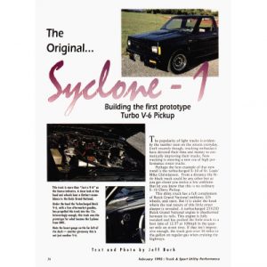 Read more about the article The Original Syclone – #1 – Building the first prototype Turbo V-6 Pickup