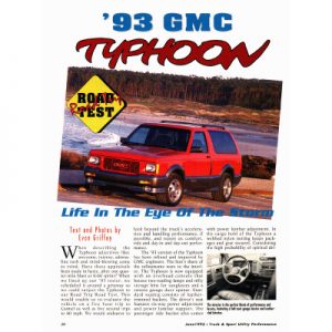 Read more about the article ’93 GMC Typhoon – Life in the Eye of the Storm