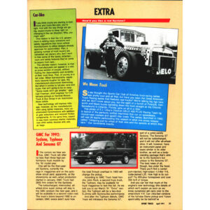 Read more about the article GMC For 1992: Syclone, Typhoon And Sonoma GT